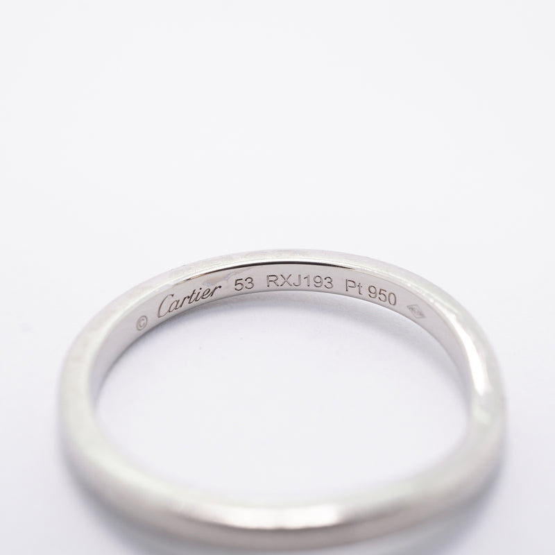 【6jhb0533】カルティエ リング バレリーナ Pt950 プラチナ ＃53【中古】レディース