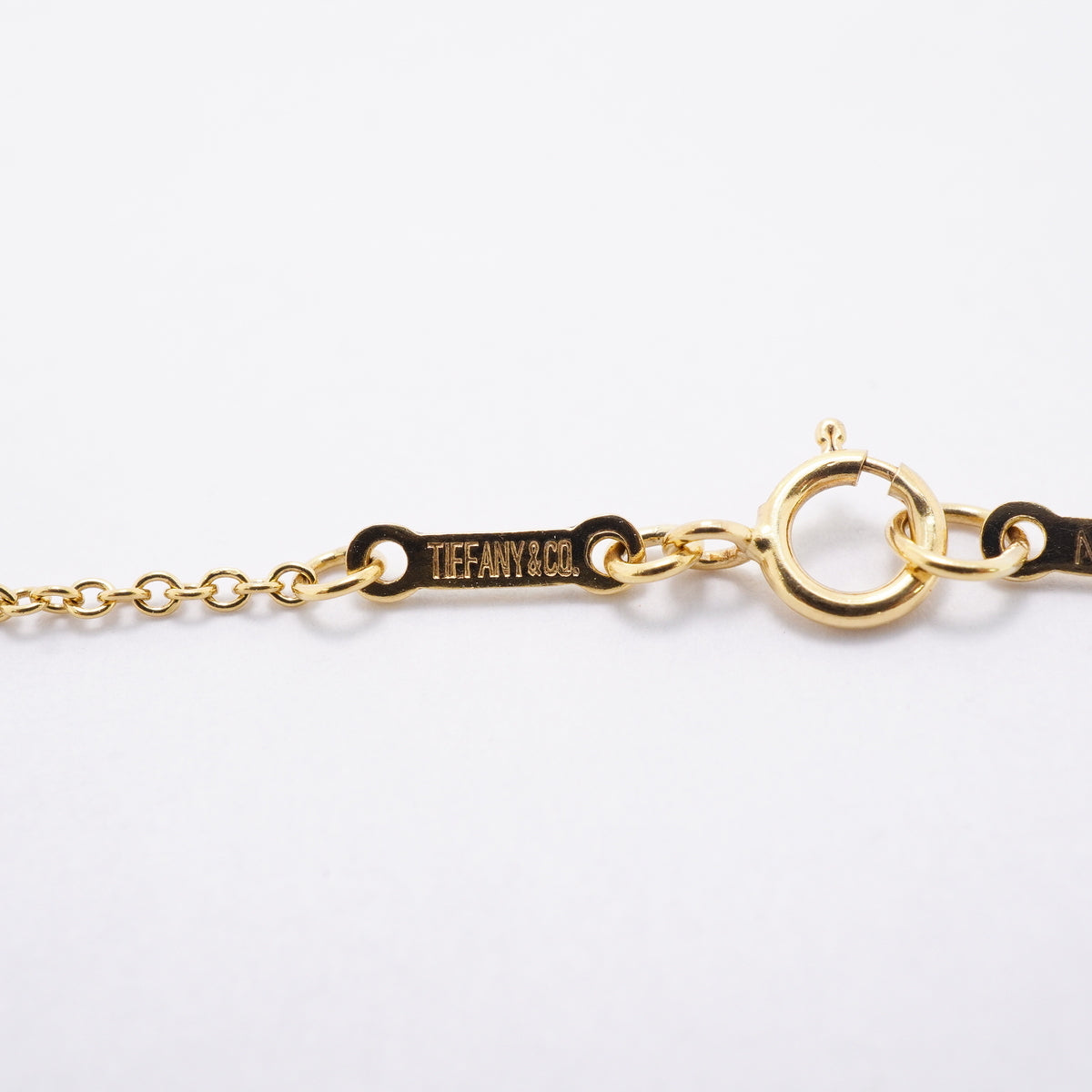 【6jhb0534】ティファニー ネックレス オープンハート K18YG イエローゴールド【中古】レディース