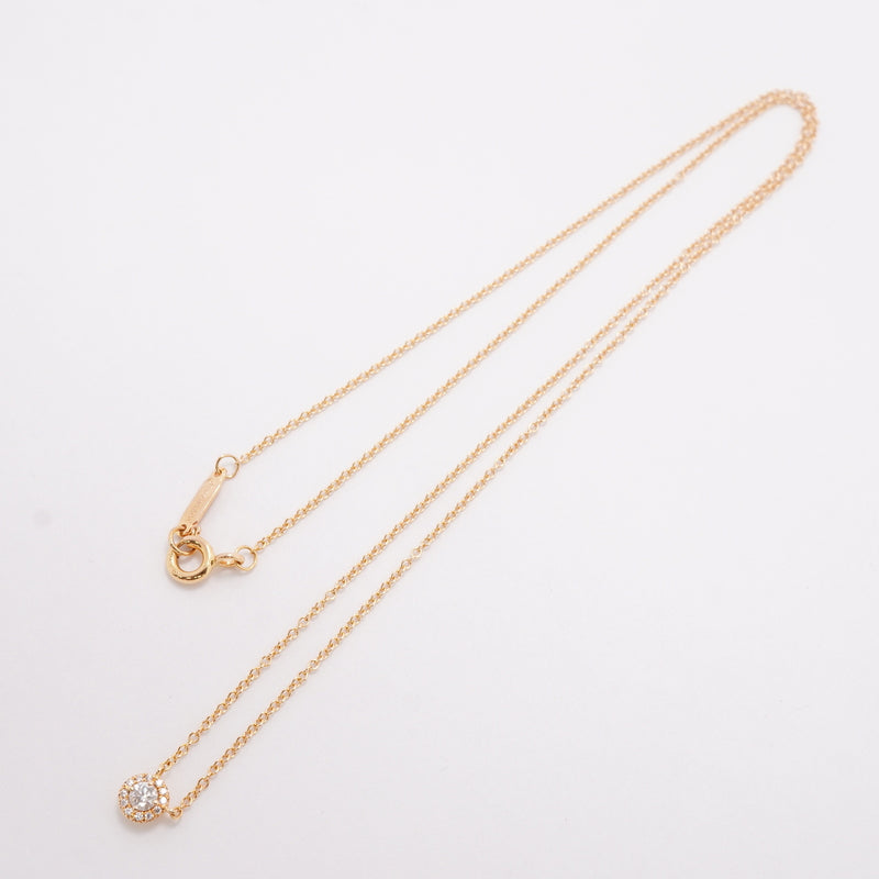 【6jhb0535】ティファニー ネックレス ソレスト K18PG ピンクゴールド ダイヤモンド【中古】レディース