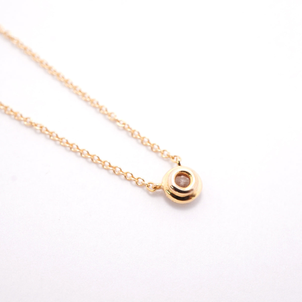 【6jhb0535】ティファニー ネックレス ソレスト K18PG ピンクゴールド ダイヤモンド【中古】レディース
