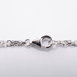 【6jhb0537】カルティエ ネックレス ラブサークル 2PD K18WG ホワイトゴールド ダイヤモンド【中古】レディース