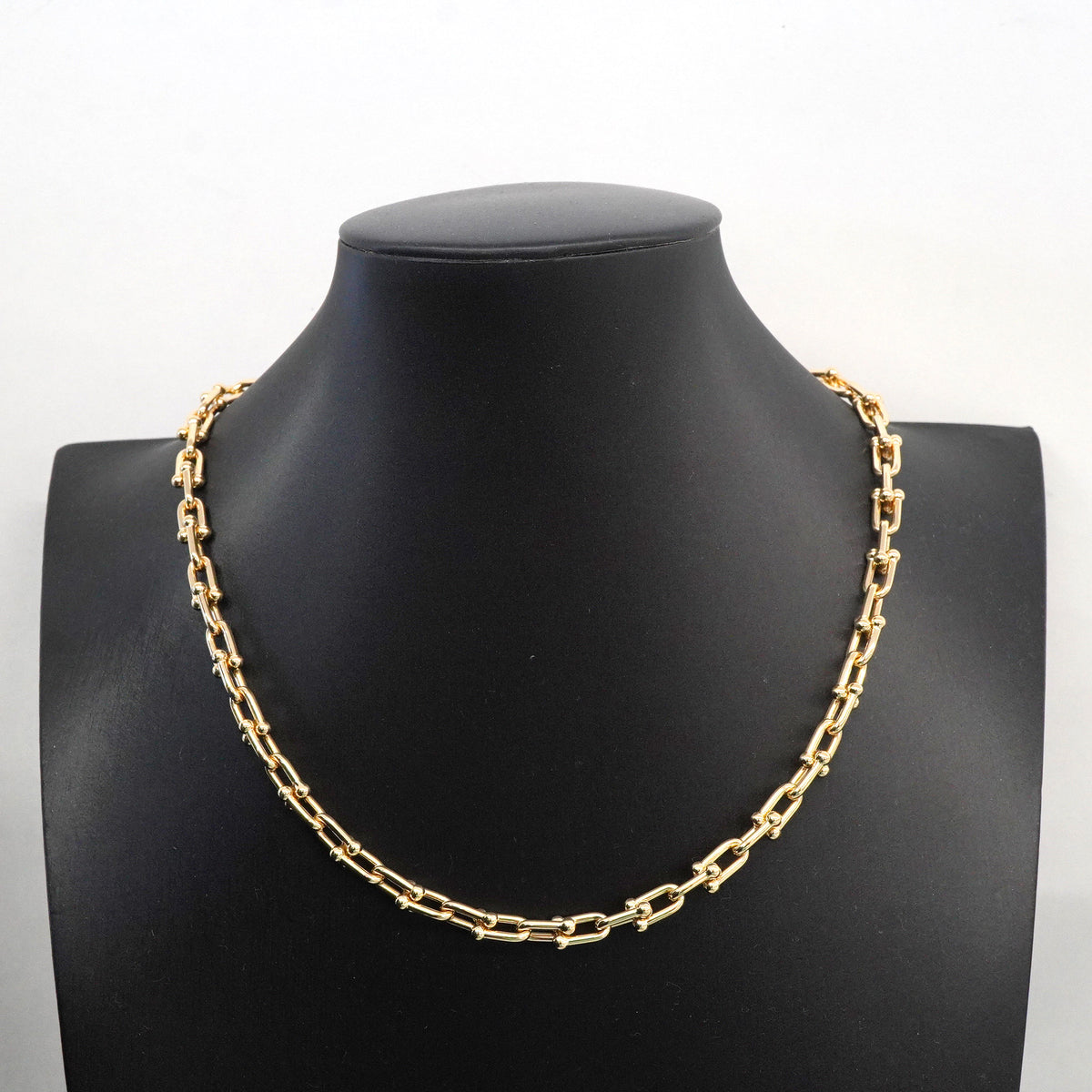 【6jhb0539】ティファニー ネックレス ハードウェア/スモールリンク K18YG イエローゴールド【中古】メンズ レディース ユニセックス