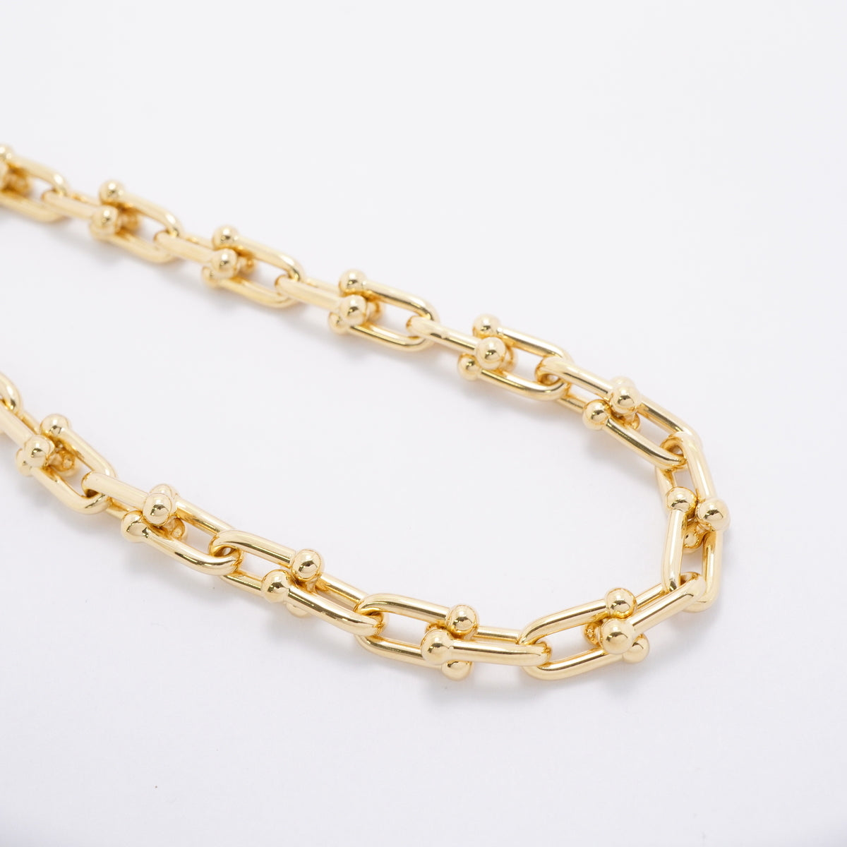 【6jhb0539】ティファニー ネックレス ハードウェア/スモールリンク K18YG イエローゴールド【中古】メンズ レディース ユニセックス