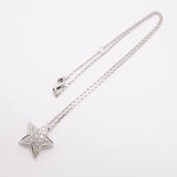 【6jhb0542】シャネル ネックレス コメット 星形 スター ラージ K18WG ホワイトゴールド ダイヤモンド【中古】レディース
