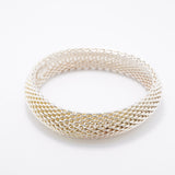 【6jhb0544】ティファニー バングル サマセット/メッシュ シルバー925【中古】レディース