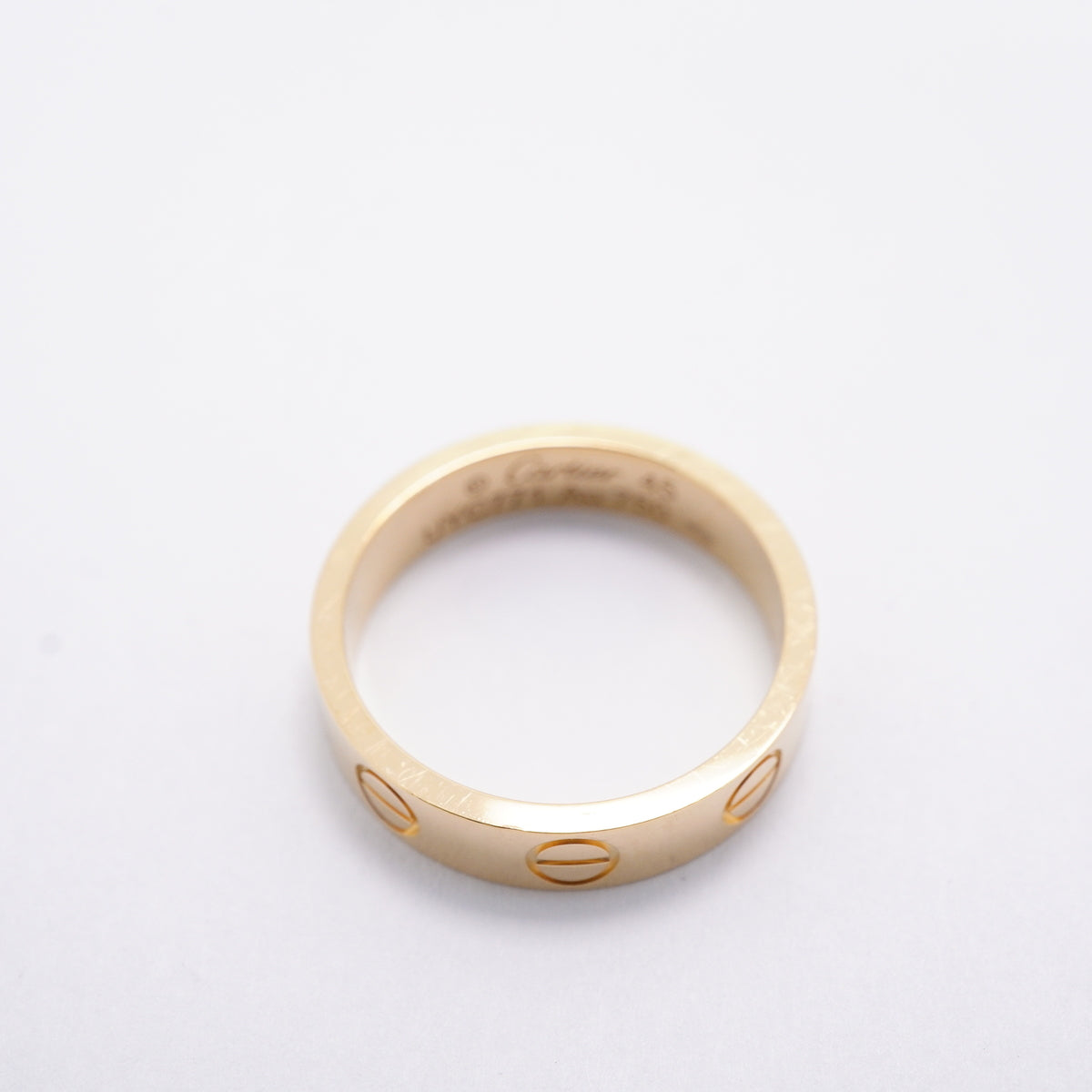 【6jhb0546】カルティエ リング ミニラブ K18YG イエローゴールド ＃45【中古】レディース