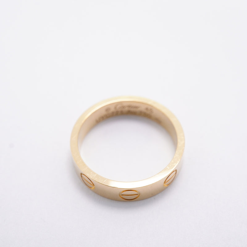 【6jhb0546】カルティエ リング ミニラブ K18YG イエローゴールド ＃45【中古】レディース