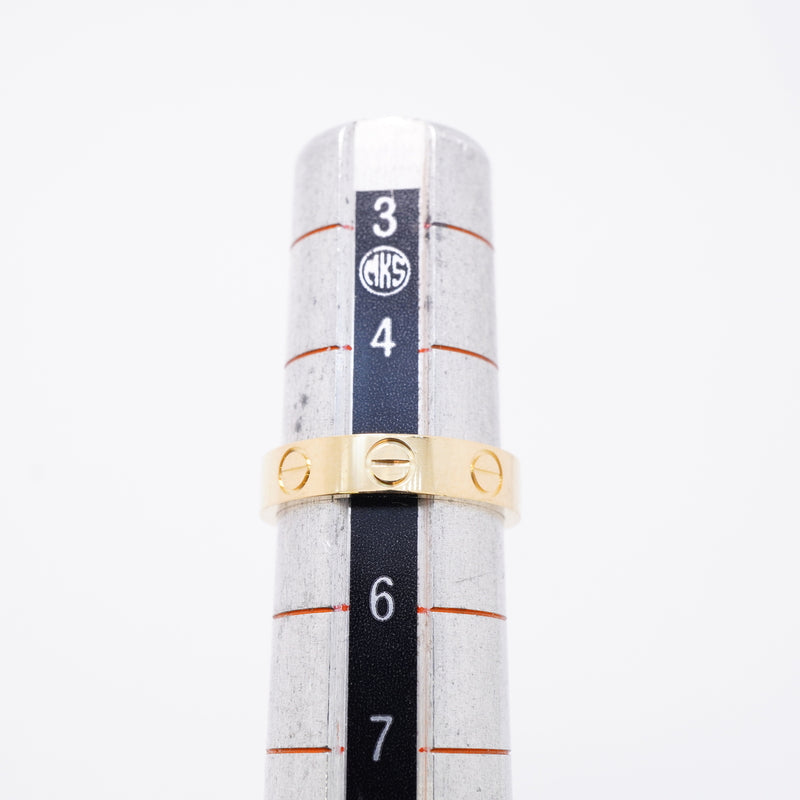 【6jhb0546】カルティエ リング ミニラブ K18YG イエローゴールド ＃45【中古】レディース