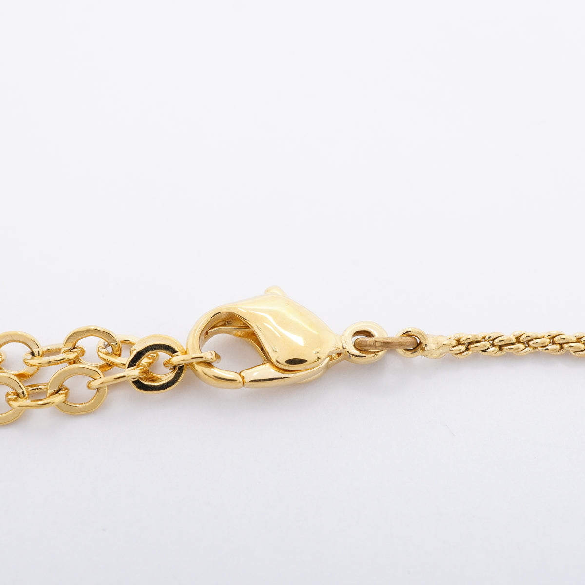 【6jhb0547】クリスチャンディオール ネックレス エンブレム GPメッキ ゴールド【中古】レディース
