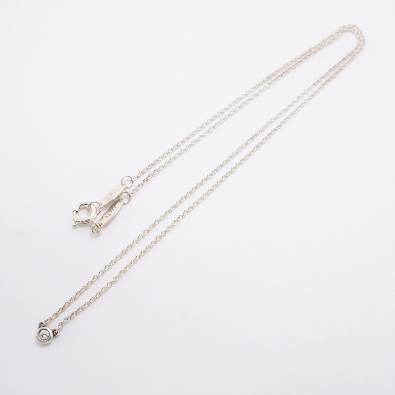 【6jhb0549】ティファニー ネックレス バイザヤード 1PD シルバー925 ダイヤモンド【中古】レディース