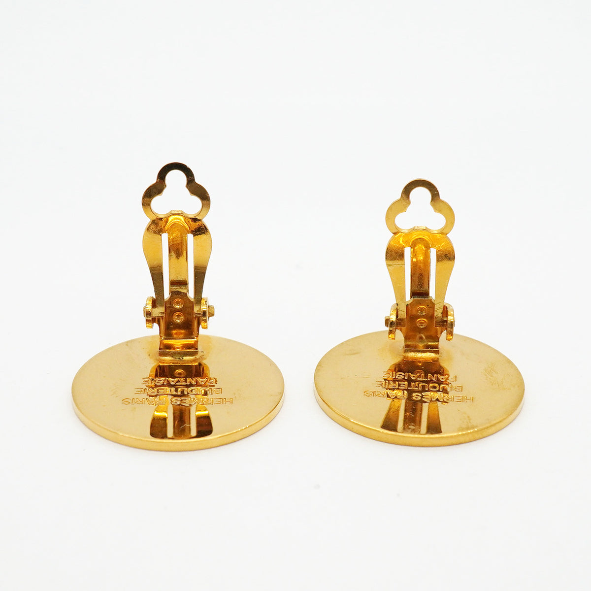 【6jhb0558】エルメス イヤリング セリエ GPメッキ ゴールド【中古】レディース