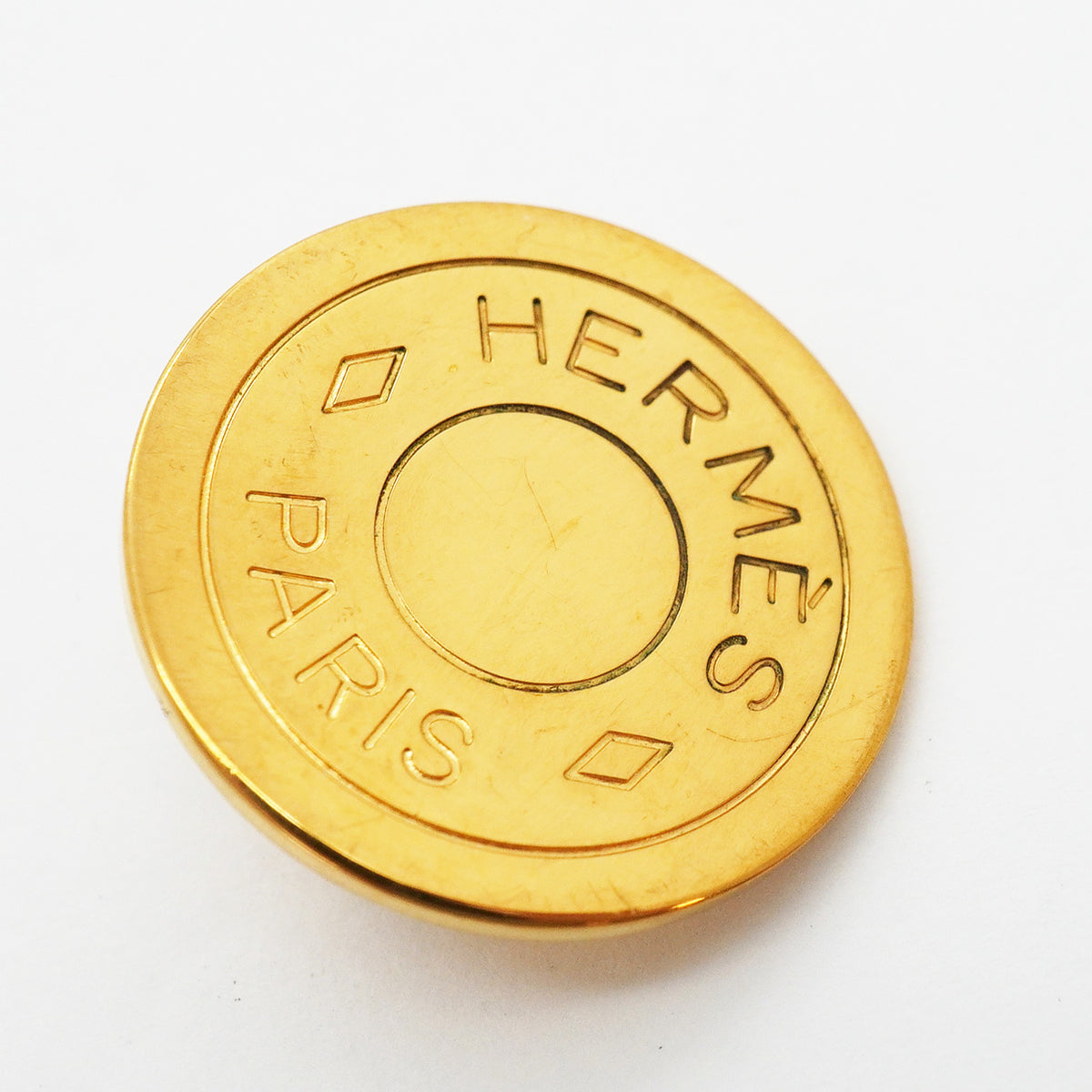 【6jhb0558】エルメス イヤリング セリエ GPメッキ ゴールド【中古】レディース