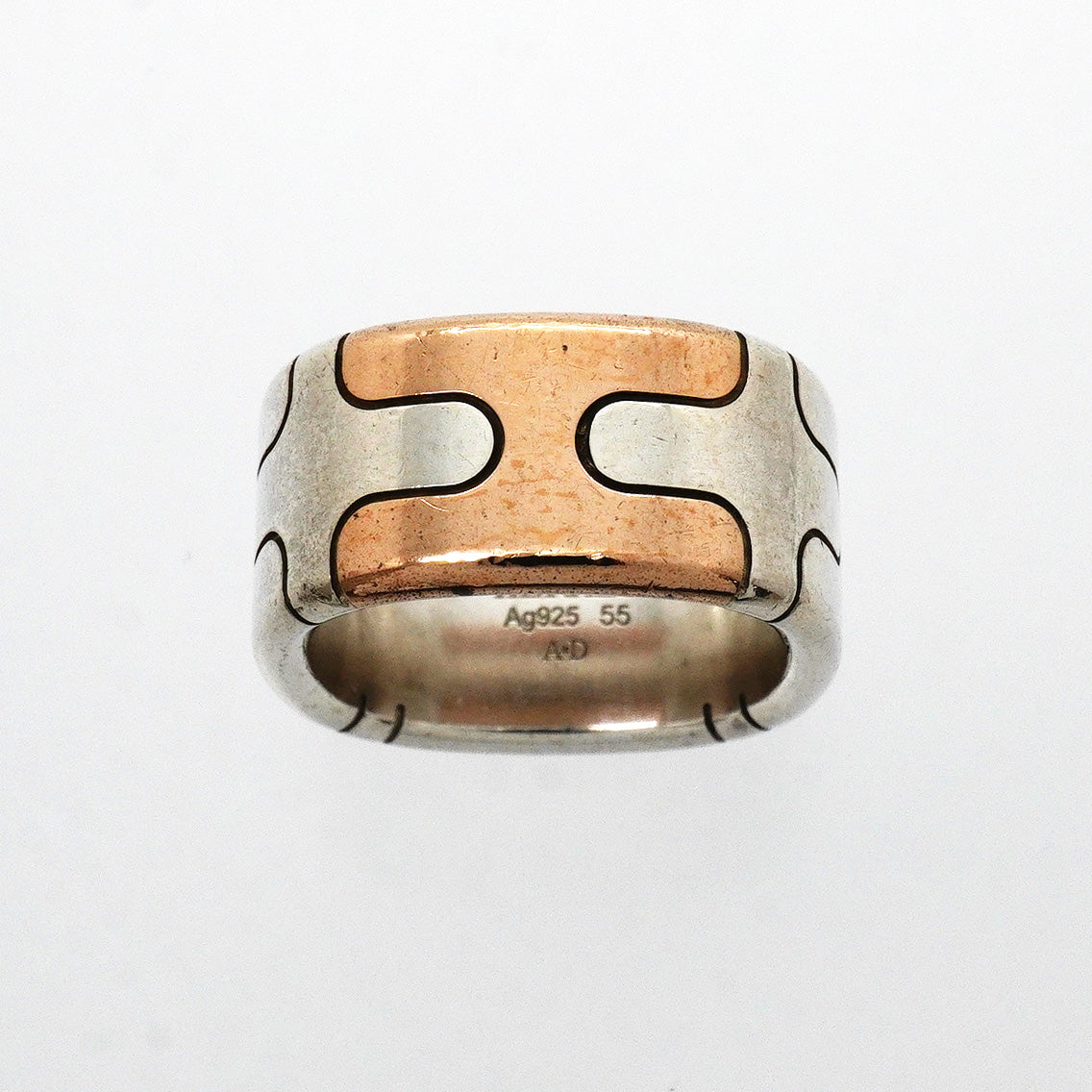【6jhb0560】エルメス リング ヘラクレス シルバー925 ブロンズ ＃55【中古】メンズ レディース ユニセックス