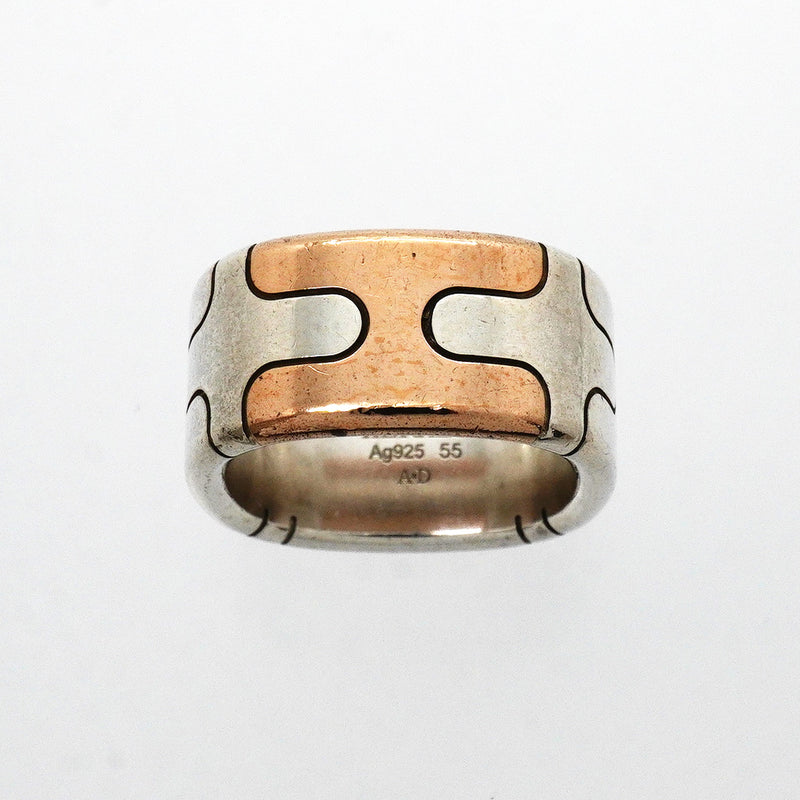 【6jhb0560】エルメス リング ヘラクレス シルバー925 ブロンズ ＃55【中古】メンズ レディース ユニセックス