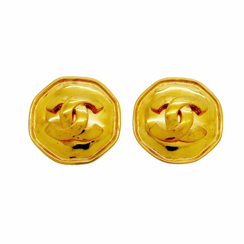 【6jhb0565】シャネル イヤリング ヴィンテージ ココマーク GPメッキ ゴールド【中古】レディース