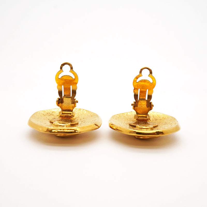 【6jhb0565】シャネル イヤリング ヴィンテージ ココマーク GPメッキ ゴールド【中古】レディース