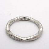 【6jhb0570】シャネル リング カメリア Pt950 プラチナ ダイヤモンド ＃45【中古】レディース