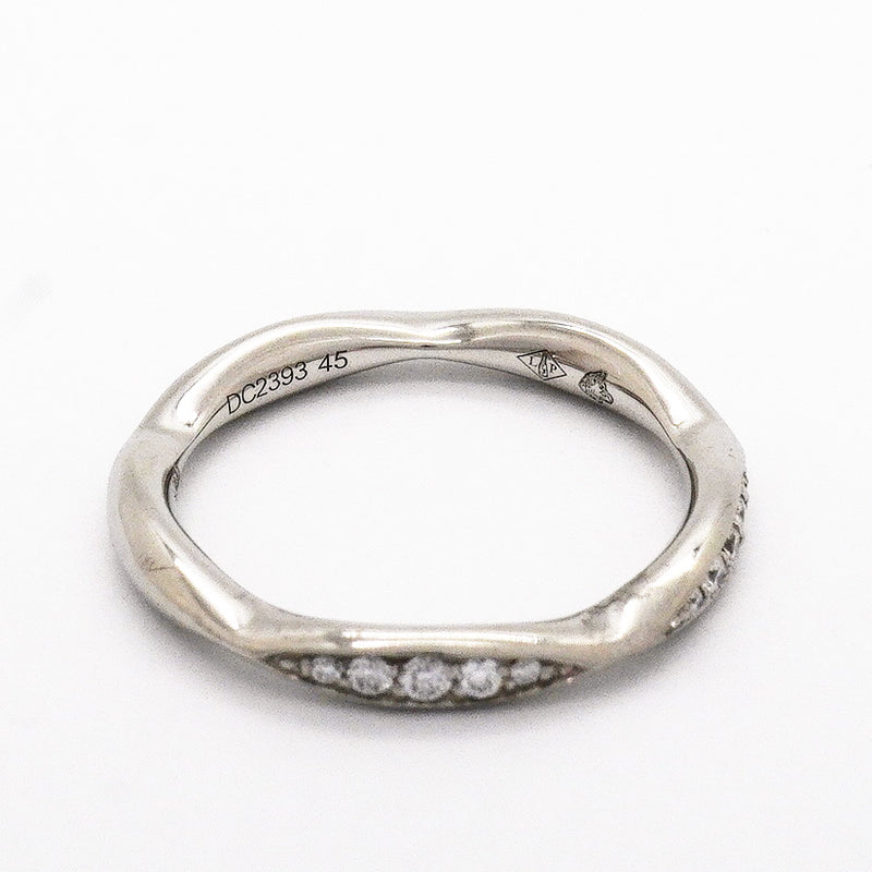 【6jhb0570】シャネル リング カメリア Pt950 プラチナ ダイヤモンド ＃45【中古】レディース