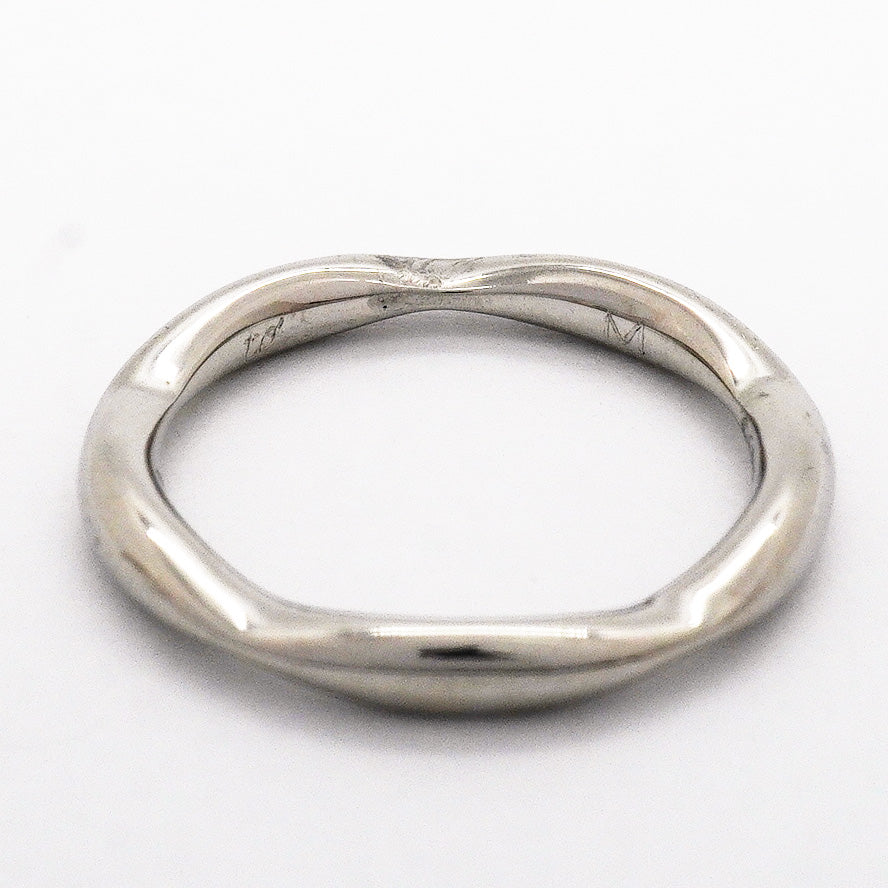 【6jhb0570】シャネル リング カメリア Pt950 プラチナ ダイヤモンド ＃45【中古】レディース