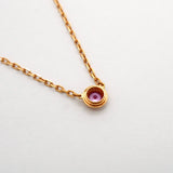 【6jhb0571】カルティエ ネックレス ダムール K18PG ピンクゴールド ピンクサファイア【中古】レディース