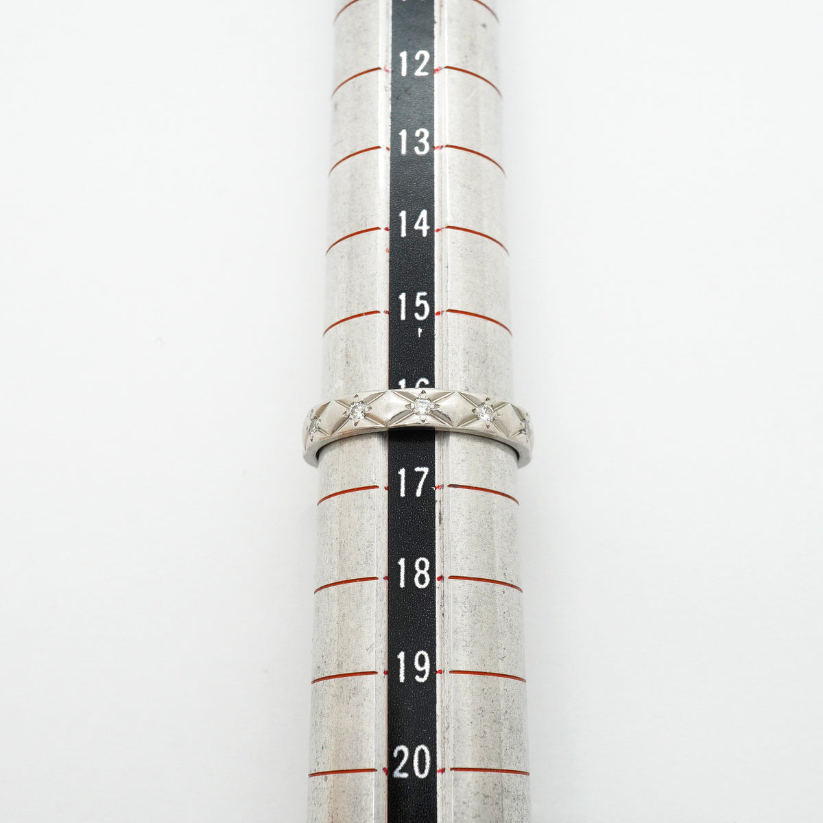 【6jhb0574】シャネル リング マトラッセ フルダイヤ Pt950 プラチナ ダイヤモンド ＃57【中古】メンズ レディース ユニセックス