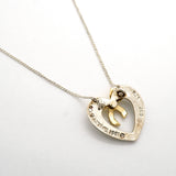 【6jhb0576】ティファニー ネックレス ハートリボン K18YG イエローゴールド シルバー925【中古】レディース