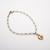 【6jhb0578】ティファニー ブレスレット ハートロック K18PG ピンクゴールド シルバー925【中古】レディース