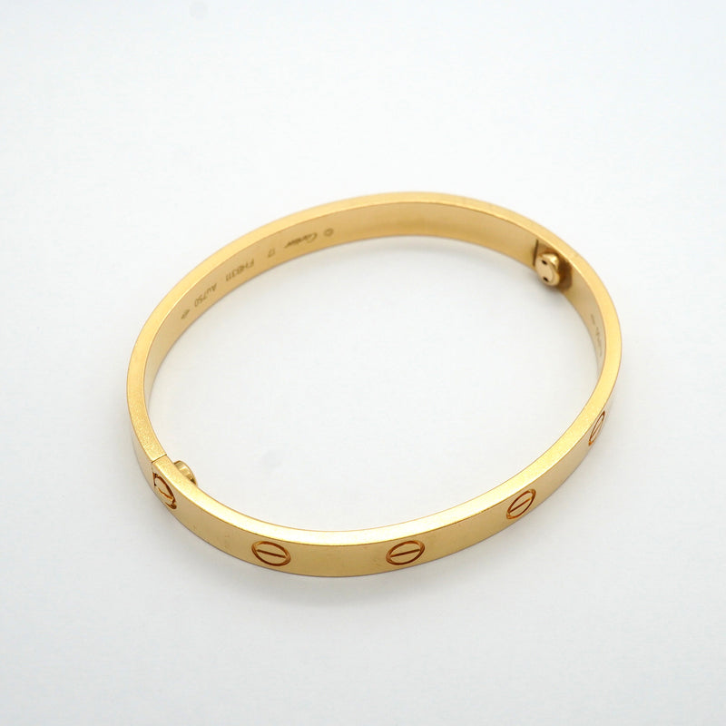 【6jhb0579】カルティエ バングル ラブブレス K18YG イエローゴールド【中古】レディース