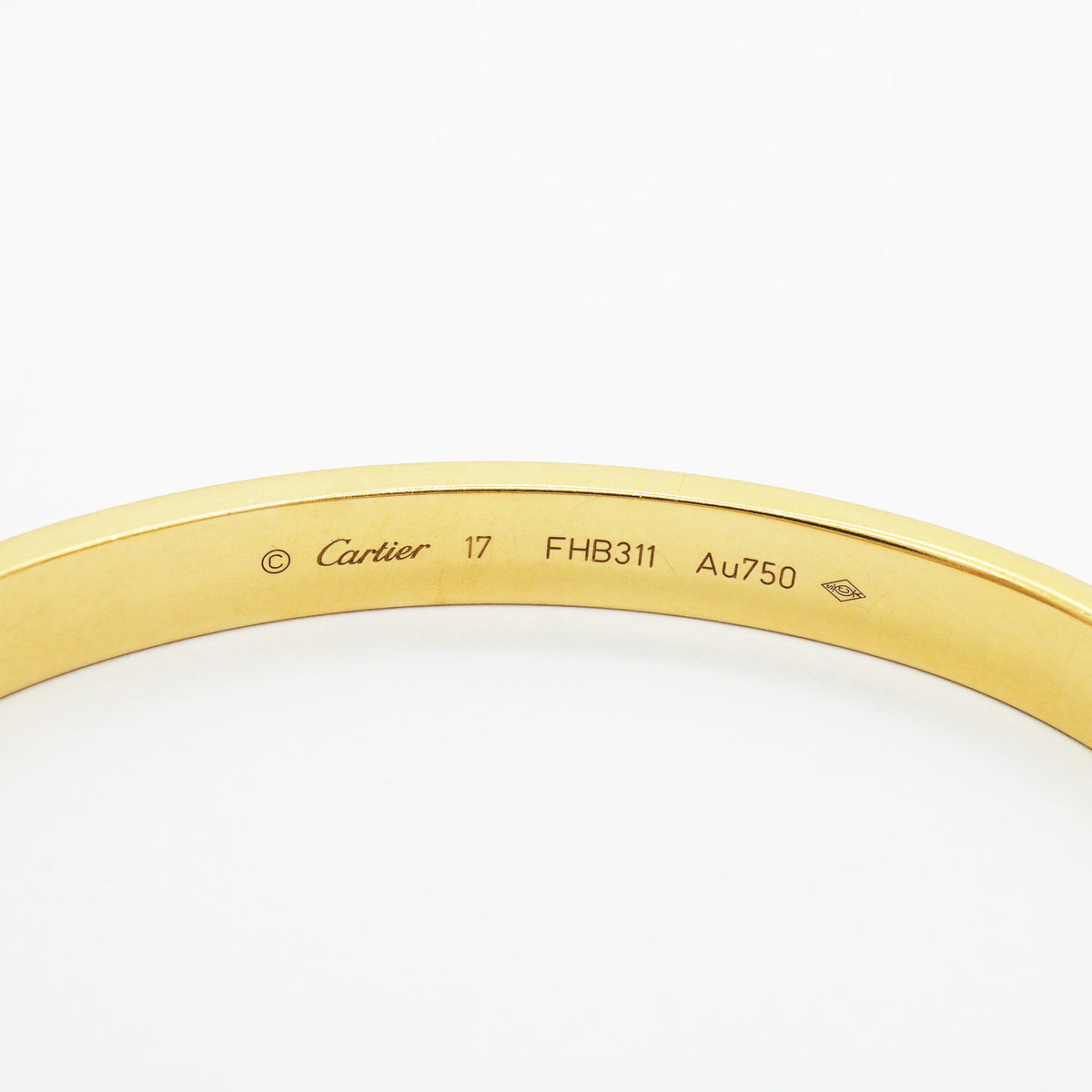 【6jhb0579】カルティエ バングル ラブブレス K18YG イエローゴールド【中古】レディース