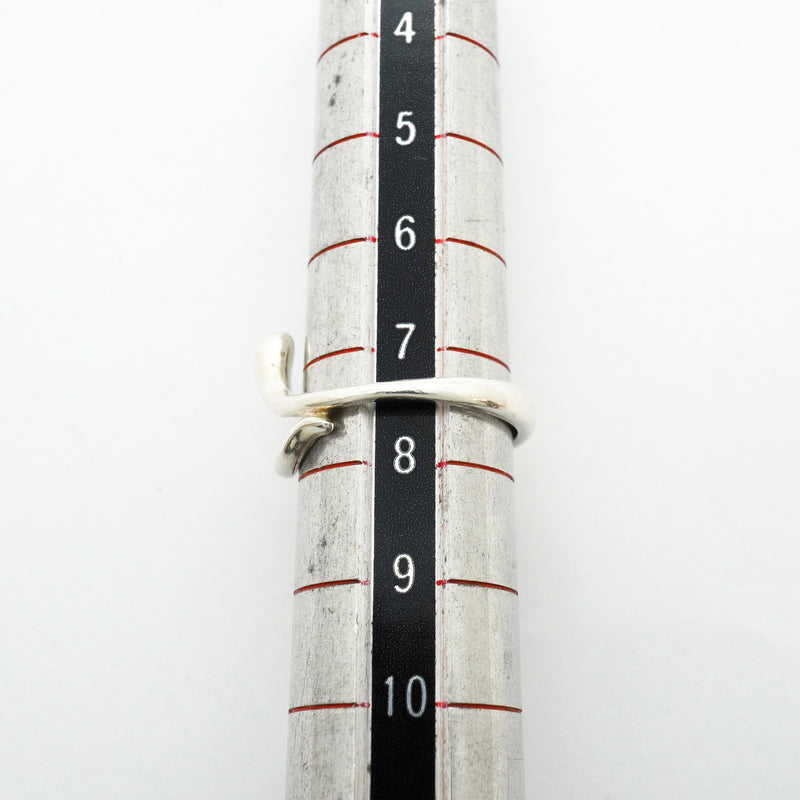 【6jhb0581】ティファニー リング ティアドロップ シルバー925 7.5号【中古】レディース