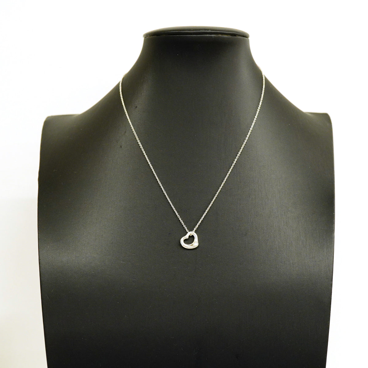 【6jhb0582】ティファニー ネックレス オープンハート シルバー925【中古】レディース