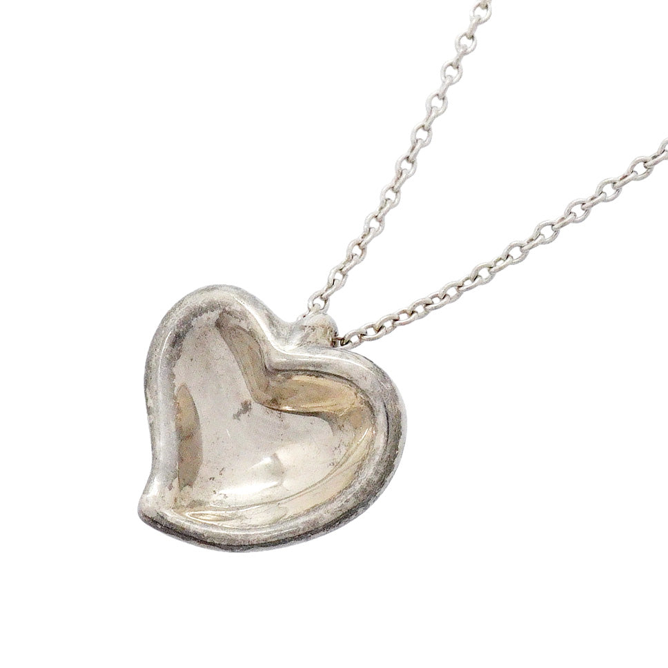 【6jhb0592】ティファニー ネックレス フルハート シルバー925【中古】レディース