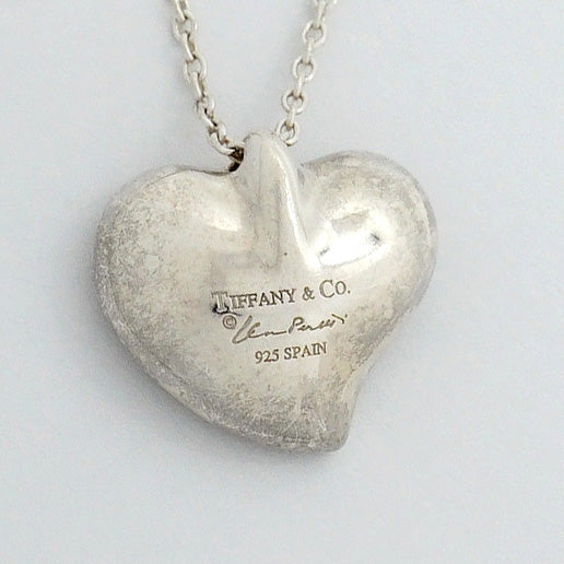 【6jhb0592】ティファニー ネックレス フルハート シルバー925【中古】レディース