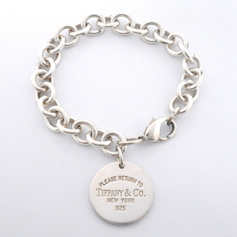 【6jhb0598】ティファニー ブレスレット リターントゥ 丸型 サークル シルバー925【中古】レディース