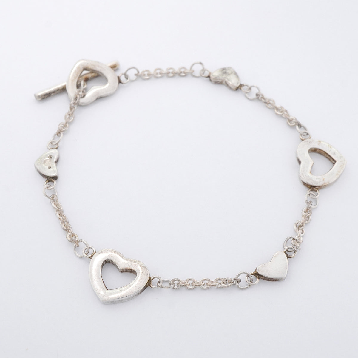 【6jhb0599】ティファニー ブレスレット ハートリンク シルバー925【中古】レディース