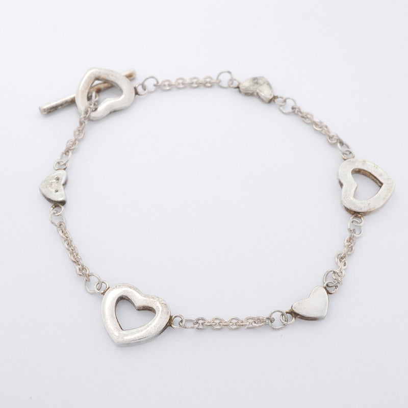 【6jhb0599】ティファニー ブレスレット ハートリンク シルバー925【中古】レディース