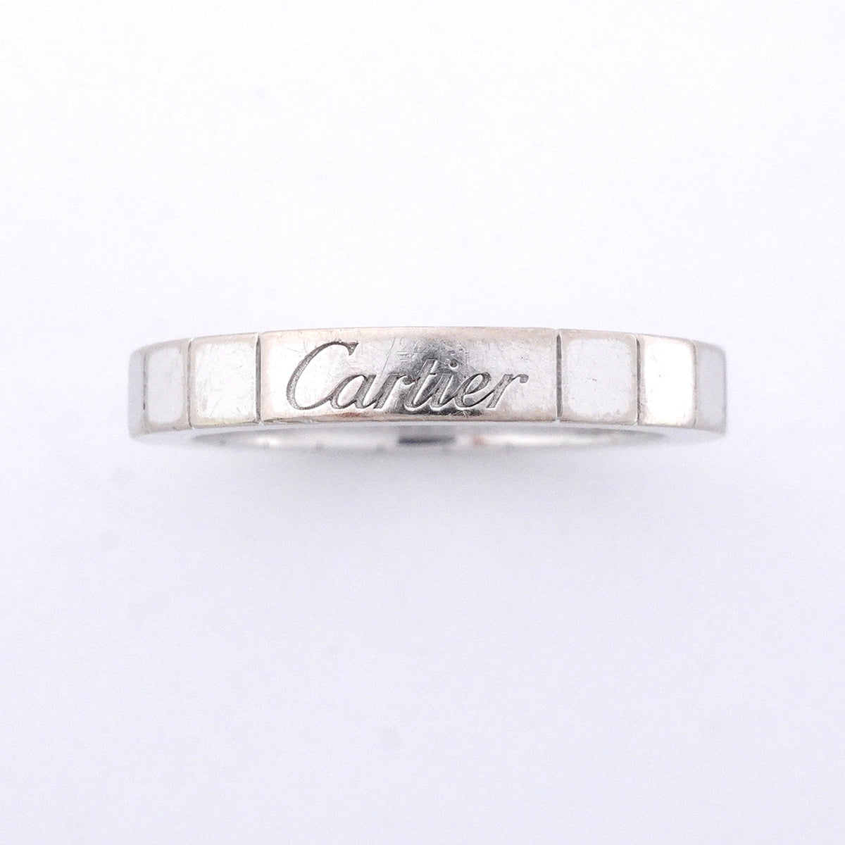 【6jhb0600】カルティエ リング ラニエール K18WG ホワイトゴールド ＃52【中古】レディース