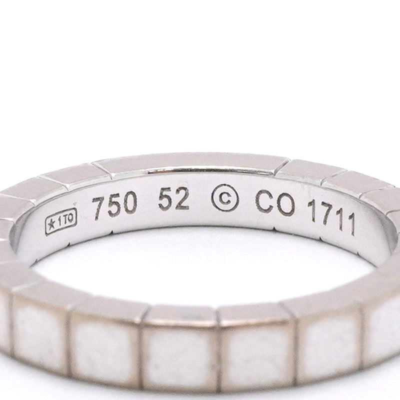 【6jhb0600】カルティエ リング ラニエール K18WG ホワイトゴールド ＃52【中古】レディース