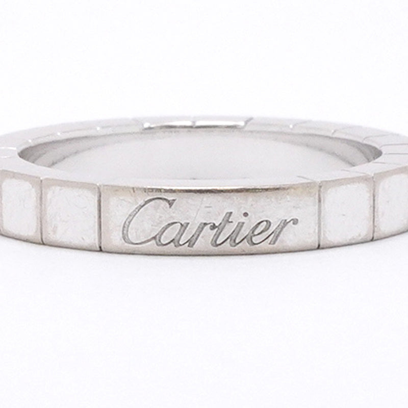 【6jhb0600】カルティエ リング ラニエール K18WG ホワイトゴールド ＃52【中古】レディース