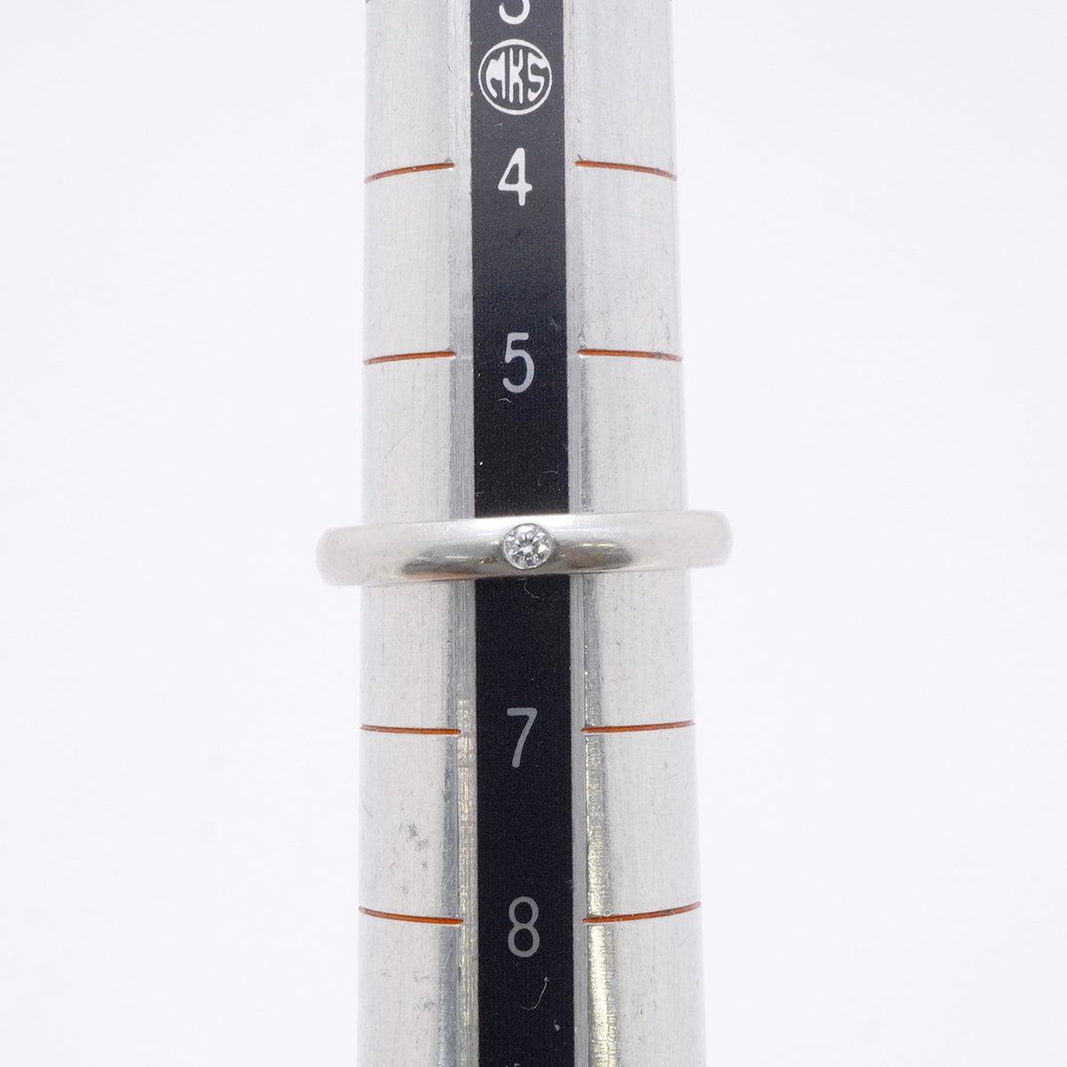 【6jhb0601】ティファニー リング スタッキングバンド 1PD Pt950 プラチナ ダイヤモンド 6号【中古】レディース