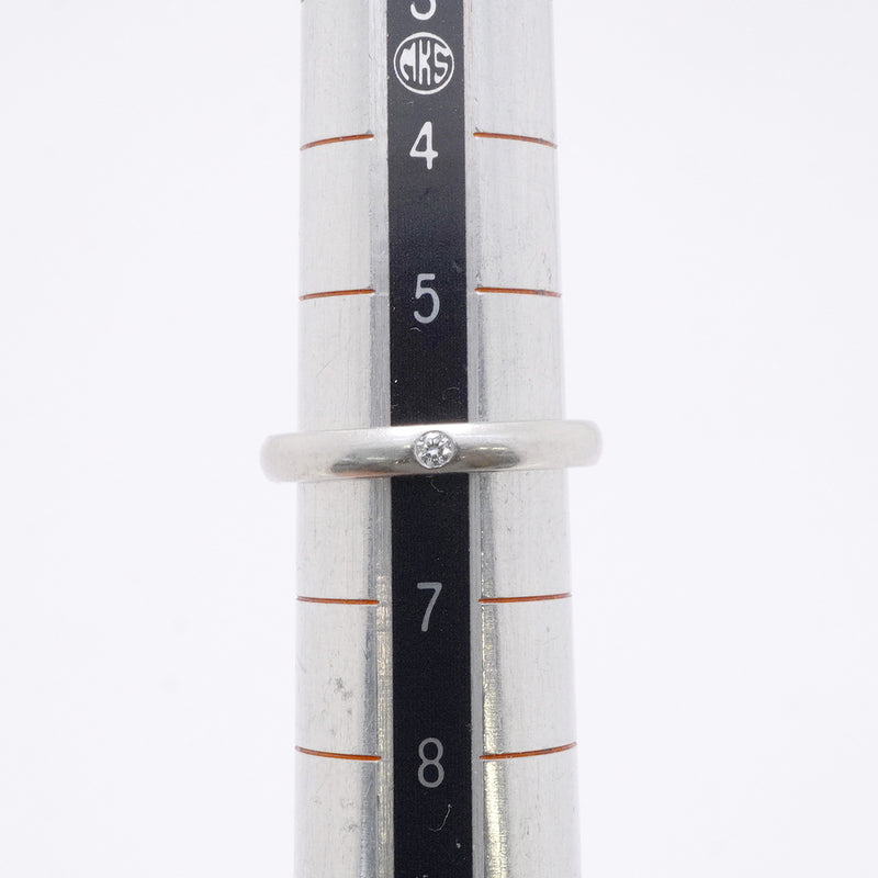 【6jhb0601】ティファニー リング スタッキングバンド 1PD Pt950 プラチナ ダイヤモンド 6号【中古】レディース