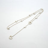 【6jhb0604】ティファニー ネックレス ハートリンク/ラリアット シルバー925【中古】レディース