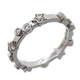 【6jhb0607】シャネル リング コメット/ダムール 星形 スター Pt950 プラチナ ダイヤモンド ＃48【中古】レディース
