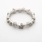 【6jhb0607】シャネル リング コメット/ダムール 星形 スター Pt950 プラチナ ダイヤモンド ＃48【中古】レディース