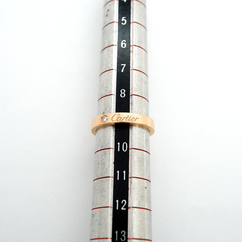 【6jhb0608】カルティエ リング Cドゥ 1PD K18PG ピンクゴールド ダイヤモンド ＃49【中古】レディース