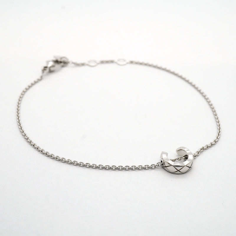 【6jhb0611】シャネル ブレスレット ココクラッシュ K18WG ホワイトゴールド【中古】レディース