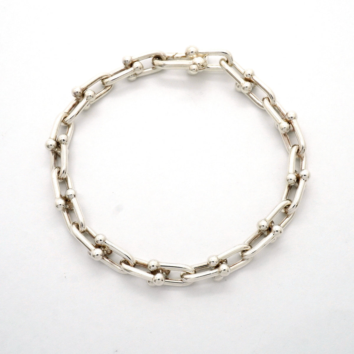 【6jhb0612】ティファニー ブレスレット ハードウェア/スモールリンク シルバー925【中古】レディース
