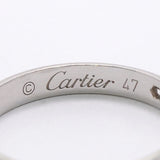 【6jhb0613】カルティエ リング クラシック 1PD Pt950 プラチナ ダイヤモンド ＃47【中古】レディース