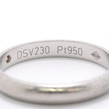 【6jhb0613】カルティエ リング クラシック 1PD Pt950 プラチナ ダイヤモンド ＃47【中古】レディース