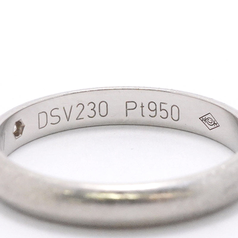【6jhb0613】カルティエ リング クラシック 1PD Pt950 プラチナ ダイヤモンド ＃47【中古】レディース
